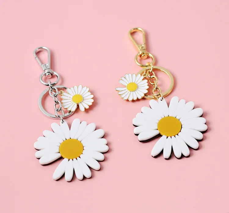 Enamel Korea-Daisy Flower Keychain Keyring For Women Men Girl Airpods Jewelry Cute Simple Handbag Key Holder Decoration
Enamel Korea-Daisy Flower Keychain Keyring For Women Men Girl Airpods Jewelry Cute Simple Handbag Key Holder Decoration