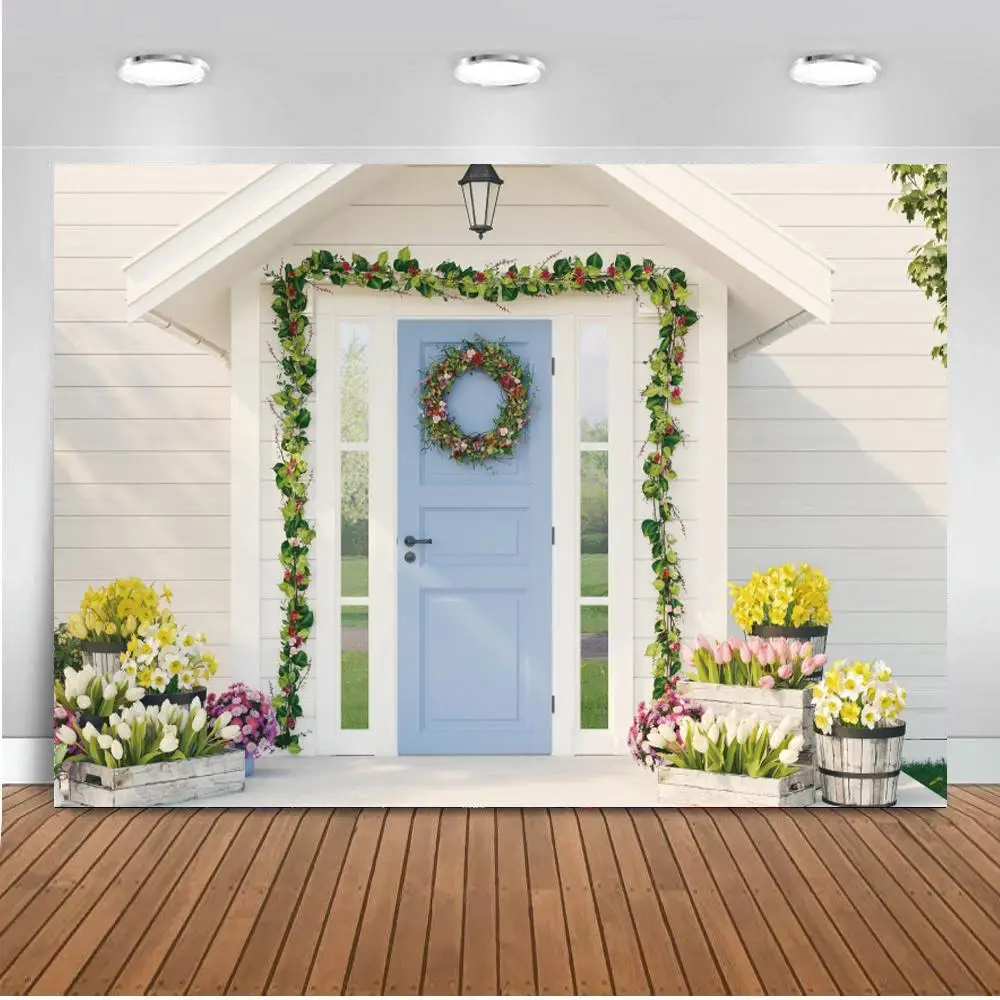 White Wooden House Door Wreath Art Photo Background Family Wedding Couples Photography Backdrop For Photo Studio Decor 
White Wooden House Door Wreath Art Photo Background Family Wedding Couples Photography Backdrop For Photo Studio Decor