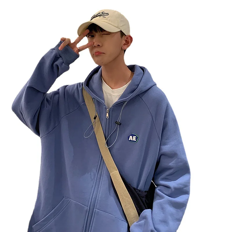 Hooded sweater men's spring and autumn trend cardigan jacket Korean loose ins Hong Kong style
Hooded sweater men's spring and autumn trend cardigan jacket Korean loose ins Hong Kong style