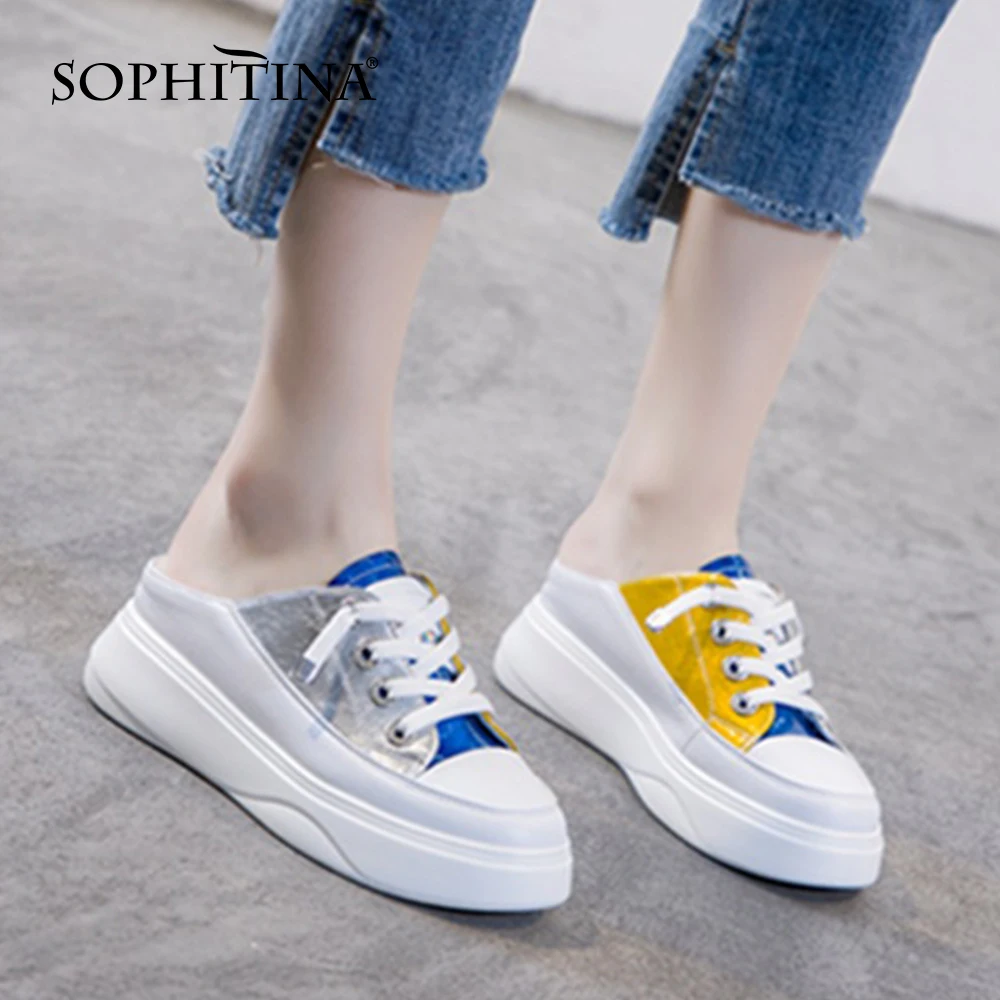 SOPHTINA Semi-slippers Women Summer Outer Wear New Shoes Thick-soled No Heel Cross Straps Color Matching Female Flat Shoes WO245
SOPHTINA Semi-slippers Women Summer Outer Wear New Shoes Thick-soled No Heel Cross Straps Color Matching Female Flat Shoes WO245