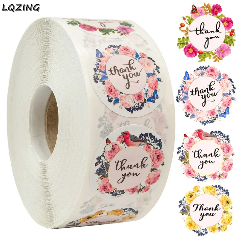 500pcs/roll round floral thank you stickers scrapbooking for package seal labels custom sticker decoration wedding sticker 25mm
500pcs/roll round floral thank you stickers scrapbooking for package seal labels custom sticker decoration wedding sticker 25mm