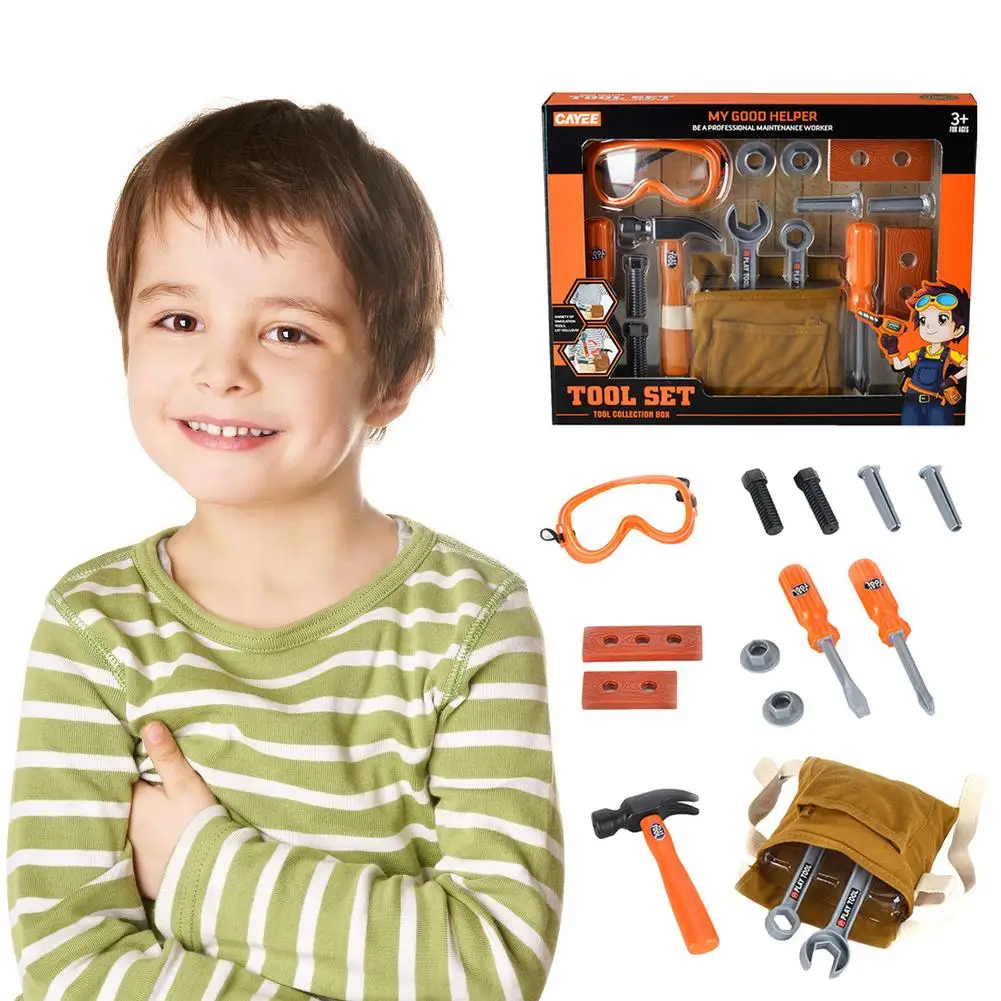 Pretend Play Construction Toy Series Kids Learning Tool Kit For Home DIY And Woodworking 
Pretend Play Construction Toy Series Kids Learning Tool Kit For Home DIY And Woodworking
