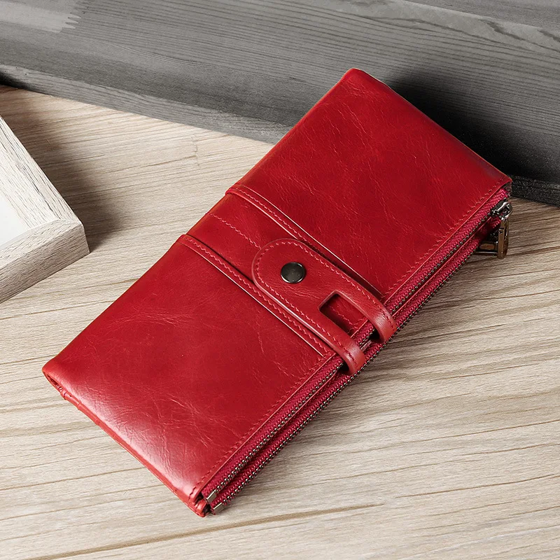 New Luxury Wallet for Women Genuine Cowhide Leather Ladies Retro Long Purse RFID Credit Card Holder Money Purse
New Luxury Wallet for Women Genuine Cowhide Leather Ladies Retro Long Purse RFID Credit Card Holder Money Purse