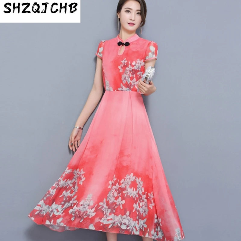 JCHB 2021 Summer Floral Dress Lady Elegant Robe Vintage Dresses Women Summer Dress Chiffon Womens Clothing Vestidos WXF087
JCHB 2021 Summer Floral Dress Lady Elegant Robe Vintage Dresses Women Summer Dress Chiffon Womens Clothing Vestidos WXF087