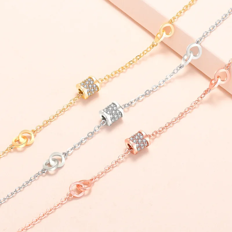 Fashion Small Waist Bracelet Female Temperament Personality Gold-Plated Zircon Bracelet Jewelry Gift for Women Girls and Teens
Fashion Small Waist Bracelet Female Temperament Personality Gold-Plated Zircon Bracelet Jewelry Gift for Women Girls and Teens