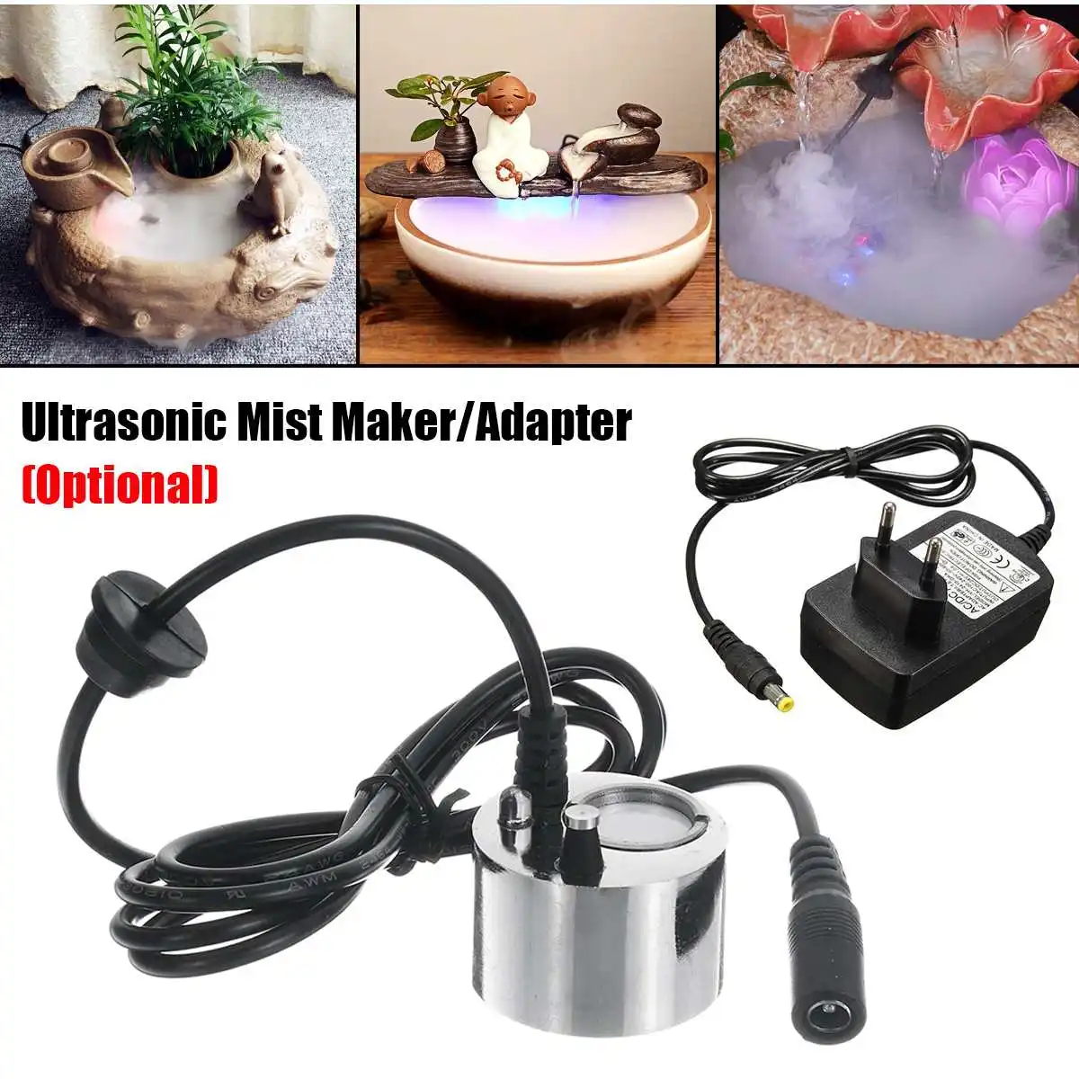 LED Light Humidifier Ultrasonic Mist Maker Fogger Water Fountain Pond Fish Tank Pool Atomizer Nebulizer Head Air Humidifier
LED Light Humidifier Ultrasonic Mist Maker Fogger Water Fountain Pond Fish Tank Pool Atomizer Nebulizer Head Air Humidifier