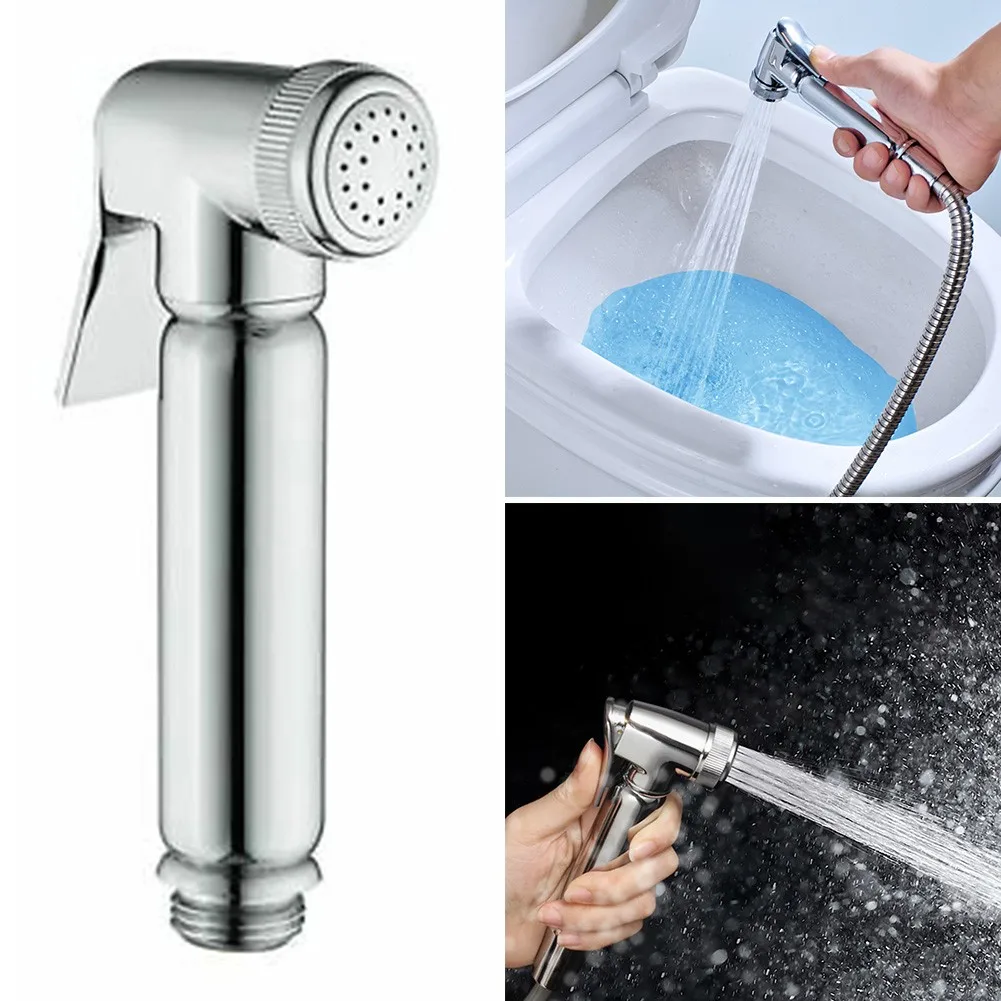 Bathroom Chrome Shataff Bidet Douche Hand Shower Toilet Spray Head Highly Polished 3 Layer PVD Mirror Chrome Finish Spray Heads
Bathroom Chrome Shataff Bidet Douche Hand Shower Toilet Spray Head Highly Polished 3 Layer PVD Mirror Chrome Finish Spray Heads
