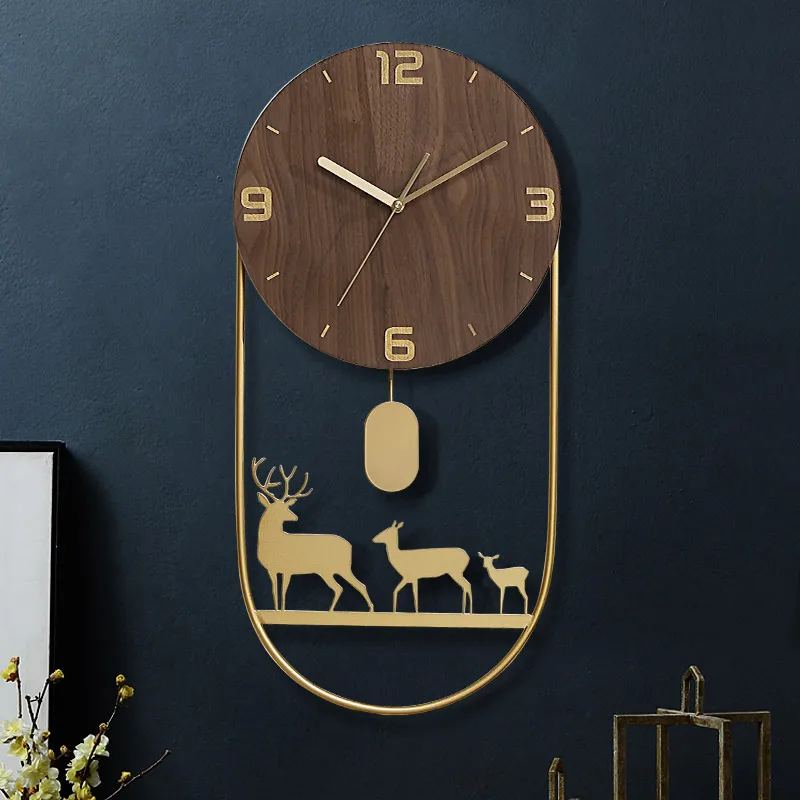 Luxury Large Wall Clock Wood Metal Gold Living Room Pendulum Clocks Wall Creative Deer Head Reloj De Pared Gold Bird Home Decor
Luxury Large Wall Clock Wood Metal Gold Living Room Pendulum Clocks Wall Creative Deer Head Reloj De Pared Gold Bird Home Decor