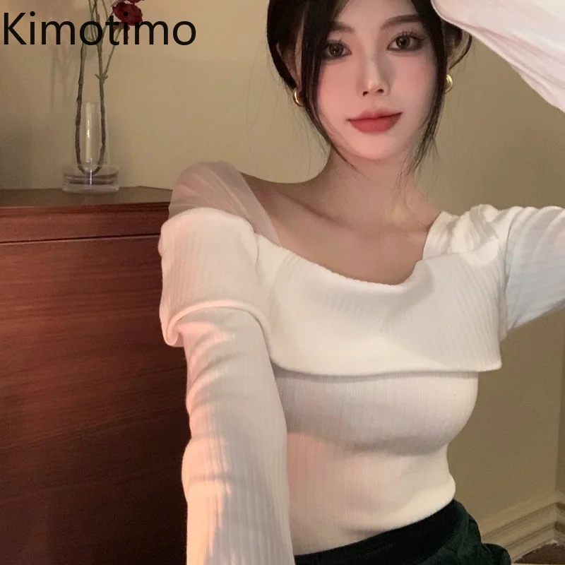 Kimotimo женские дизайнерские вязаные топы, корейский стиль Instagram, сетчатый лоскутный стиль, в западном стиле, универсальный пуловер, осенне-зим...
Kimotimo женские дизайнерские вязаные топы, корейский стиль Instagram, сетчатый лоскутный стиль, в западном стиле, универсальный пуловер, осенне-зим...