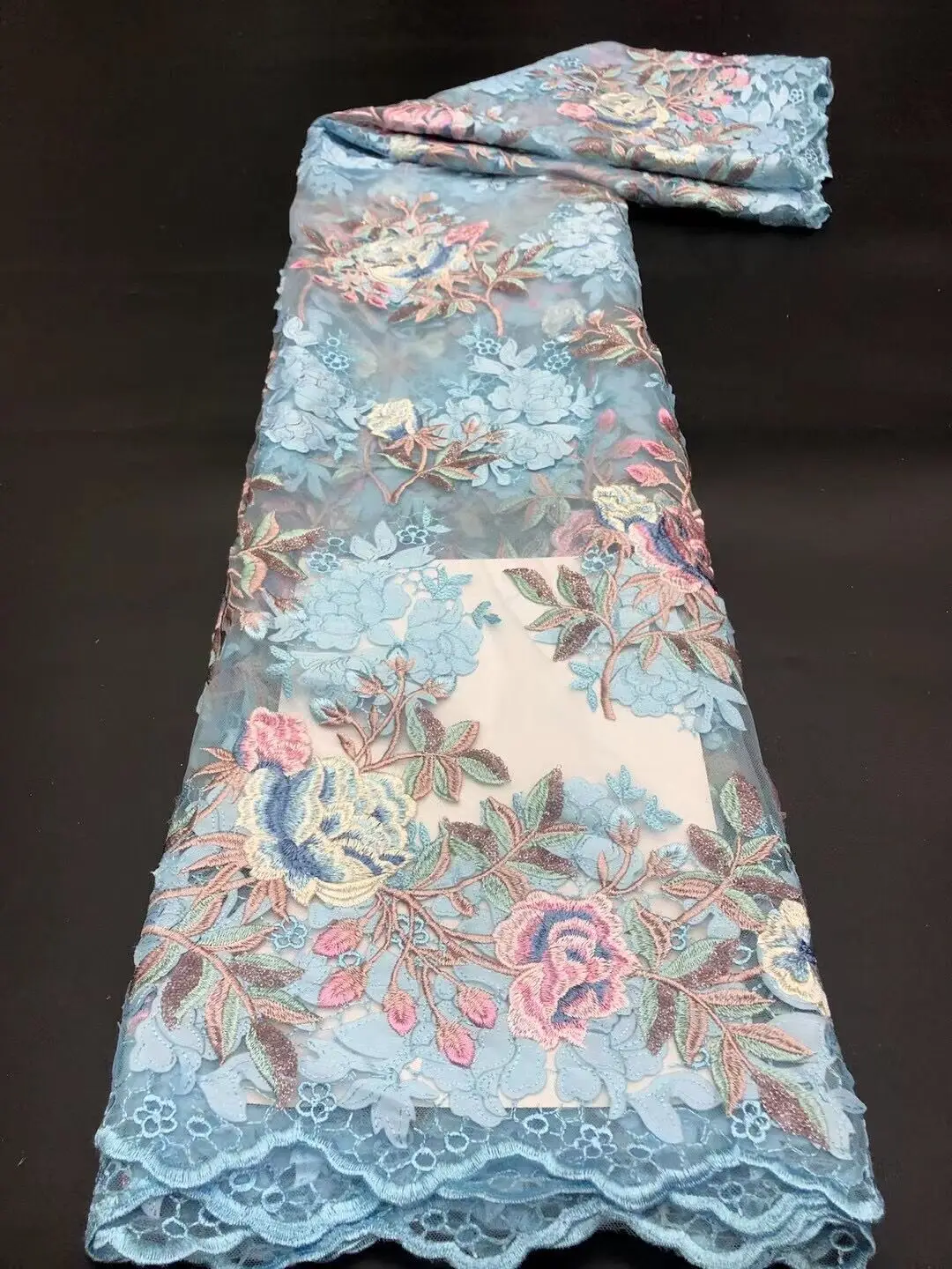 high quality french SYJ-4188814 lace african tulle fabric nigerian embroidery with 5 yard
high quality french SYJ-4188814 lace african tulle fabric nigerian embroidery with 5 yard