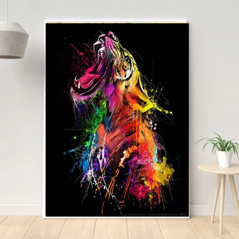 Colorful Tiger Graffiti Art Canvas Painting Animal Posters and Prints Abstract Picture for Living Room Modern Home Decor
Colorful Tiger Graffiti Art Canvas Painting Animal Posters and Prints Abstract Picture for Living Room Modern Home Decor