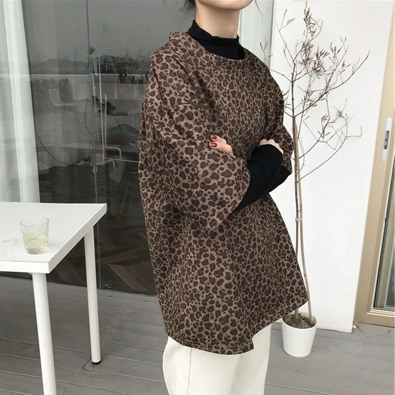 Женская водолазка с леопардовым принтом, Весенняя тонкая Базовая футболка с длинным рукавом, Женский Повседневный тянущийся пуловер, джемп... 
Женская водолазка с леопардовым принтом, Весенняя тонкая Базовая футболка с длинным рукавом, Женский Повседневный тянущийся пуловер, джемп...