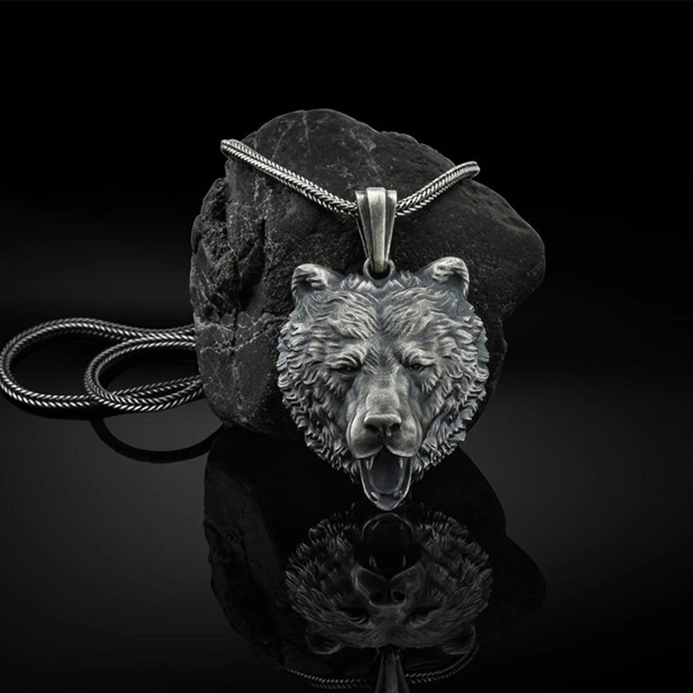 Jewelry on the neck ins wind brown bear head pendant European and American men's hip-hop necklace punk choker collar necklace
Jewelry on the neck ins wind brown bear head pendant European and American men's hip-hop necklace punk choker collar necklace