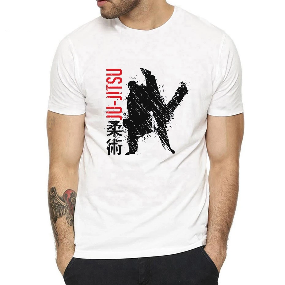 

Boxinger Jiu-Jitsu Men T Shirt Muay Thai Blitz Judo Kickboxing Karate Korean Taekwondo Kung Fu Samurai Cool Harajuku T-Shirt