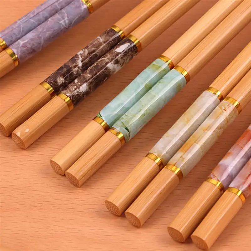 5 Pair Bamboo Chopsticks Portable Reusable Anti-skid Chinese Style Sushi Rice Chopsticks for Home Office Restaurant
5 Pair Bamboo Chopsticks Portable Reusable Anti-skid Chinese Style Sushi Rice Chopsticks for Home Office Restaurant