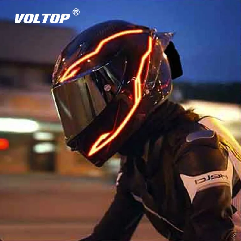 

6 видов светодиодная подсветка полосы полный уход за кожей лица шлем Cascos Para Moto велосипедные шлемы, шлемы для мото мотоциклетных шлемов аксес...