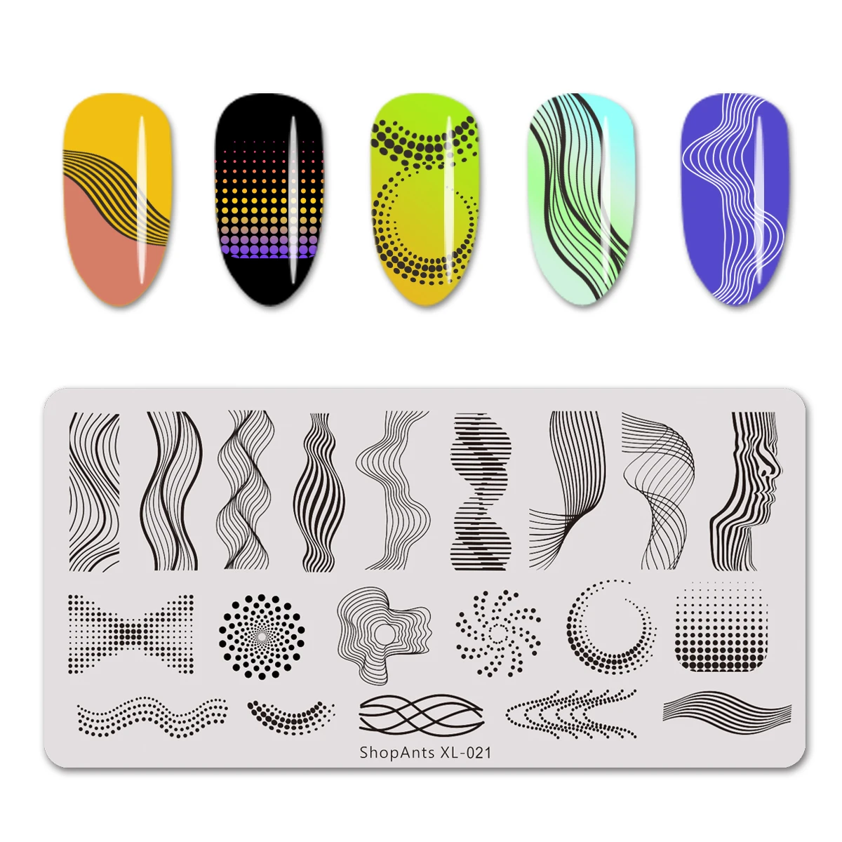 ShopAnts Nail Stamping Plates Stripe Lines Fantasy Dot Pattern Print Image Stainless Steel Stencil Nail Art Stamp Template
ShopAnts Nail Stamping Plates Stripe Lines Fantasy Dot Pattern Print Image Stainless Steel Stencil Nail Art Stamp Template