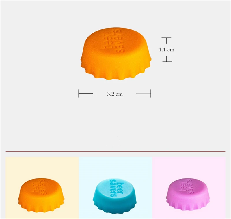 6pcs Colorful Silicone Beer Bottle Cap 2.8cm Wine Stopper Vinegar Soy Corktail Lid Bottle Cover Good Seal Kitchen Gadgets
6pcs Colorful Silicone Beer Bottle Cap 2.8cm Wine Stopper Vinegar Soy Corktail Lid Bottle Cover Good Seal Kitchen Gadgets