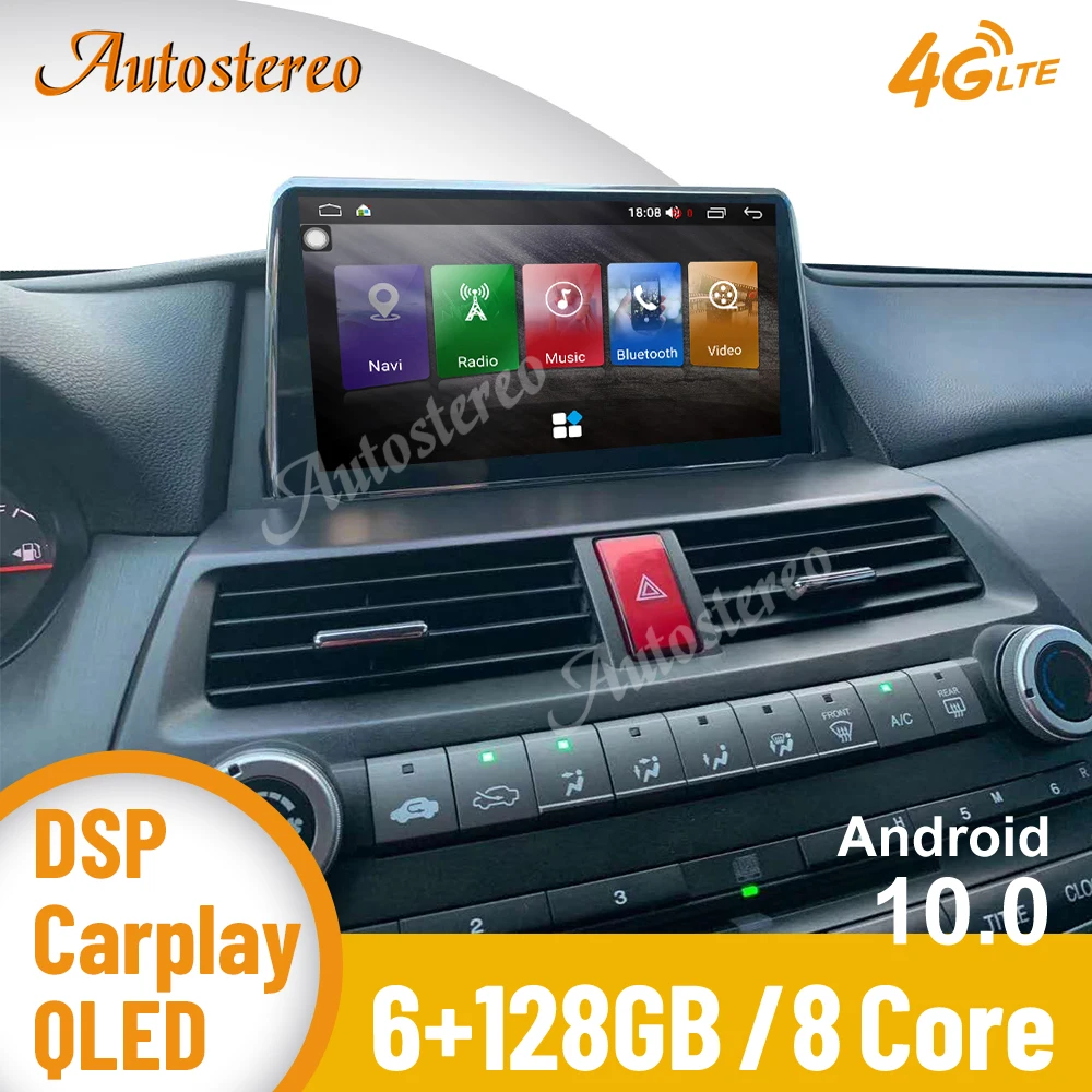6+128GB Android 10.0 Carplay Car GPS Navigation For Honda Accord 8 2008-2012 Headunit Multimedia Player Autostereo Tape Recorder
6+128GB Android 10.0 Carplay Car GPS Navigation For Honda Accord 8 2008-2012 Headunit Multimedia Player Autostereo Tape Recorder