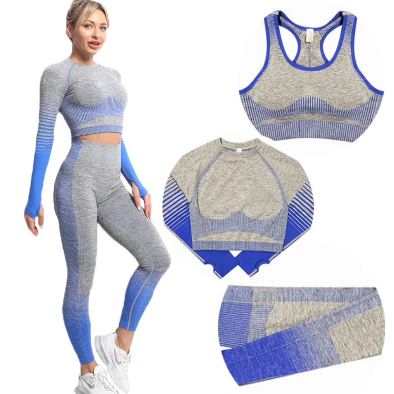 3-piece seamless yoga suit workout clothes ladies yoga clothes sportswear women fitness leggings top sportswear training tights
3-piece seamless yoga suit workout clothes ladies yoga clothes sportswear women fitness leggings top sportswear training tights