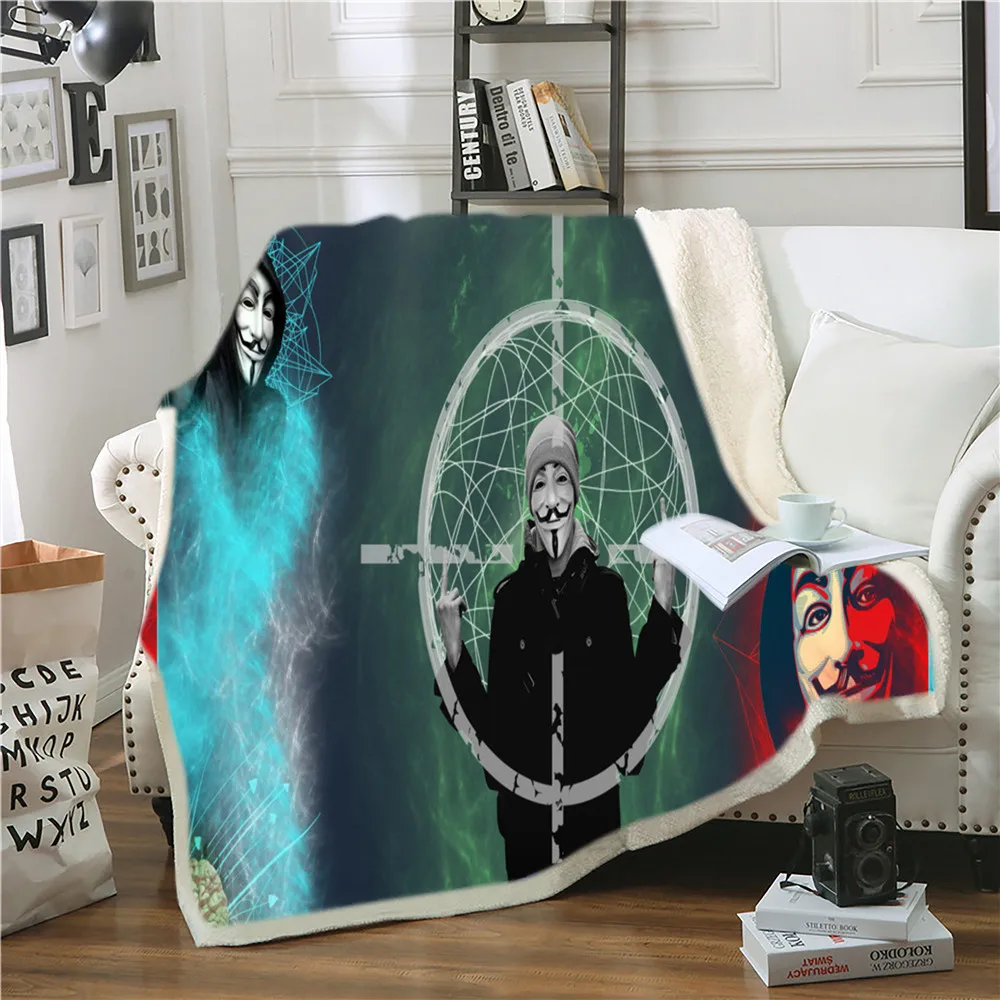 A Man 3D Printed Anonymous Sofa Blanket The Film Movie Soft Blanket Goods For Home Room And Comfortable Popular Kids Blanket
A Man 3D Printed Anonymous Sofa Blanket The Film Movie Soft Blanket Goods For Home Room And Comfortable Popular Kids Blanket