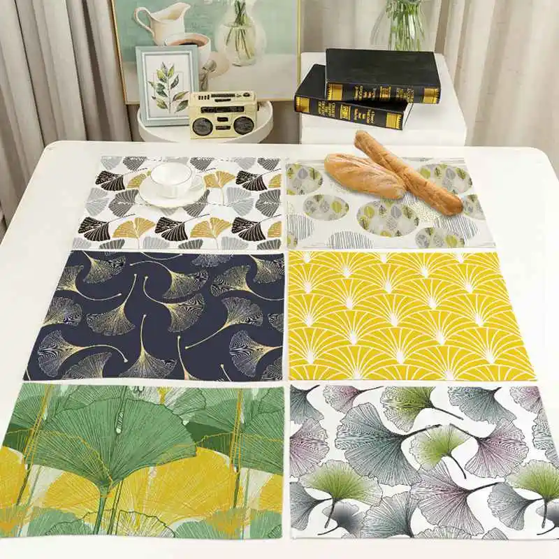 Leaves Printed Placemats Decorative Heat Resistant Non-Slip Washable Reusable Place Mats for Kitchen Table Decor
Leaves Printed Placemats Decorative Heat Resistant Non-Slip Washable Reusable Place Mats for Kitchen Table Decor