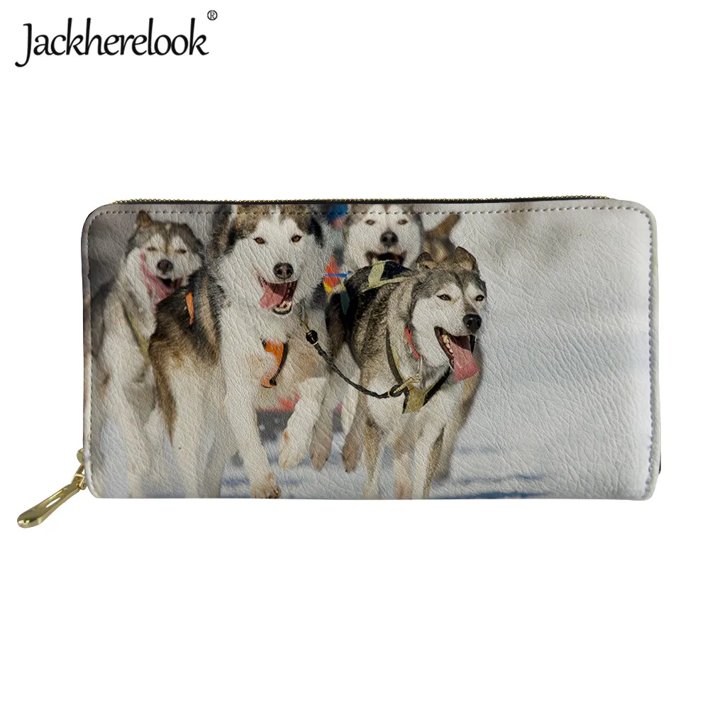 Jackherelook, милый кошелек с рисунком хаски, женский кожаный кошелек для денег, кошелек для монет
Jackherelook, милый кошелек с рисунком хаски, женский кожаный кошелек для денег, кошелек для монет