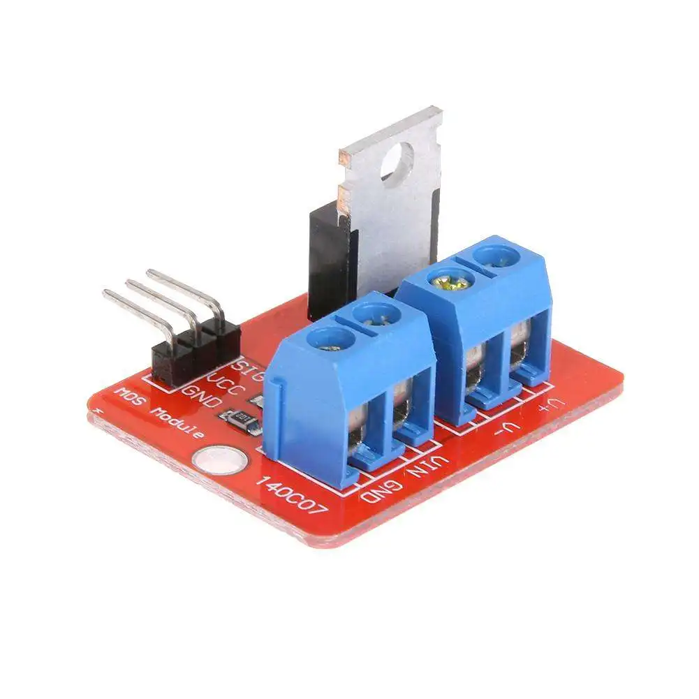 

5pcs IRF520 MOS Driver Module PWM Dimmer For MCU ARM Raspberry Pi 0-24V IRF520 Top Mosfet Button PWM Dimming For Arduino