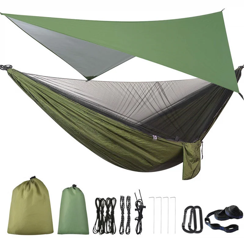 Camping Hammo Mosquito Net and Hammo Canopy Portable Nylon Hammo Rain Fly Tree Straps for Hiking Camping Survival Travel
Camping Hammo Mosquito Net and Hammo Canopy Portable Nylon Hammo Rain Fly Tree Straps for Hiking Camping Survival Travel