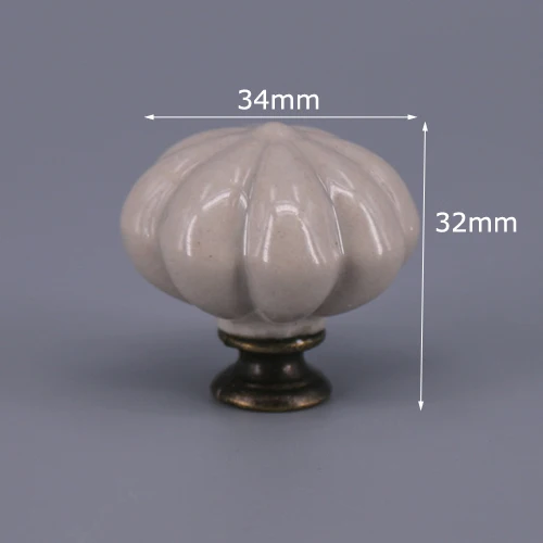 Керамические ручки для шкафов в форме тыквы
Керамические ручки для шкафов в форме тыквы