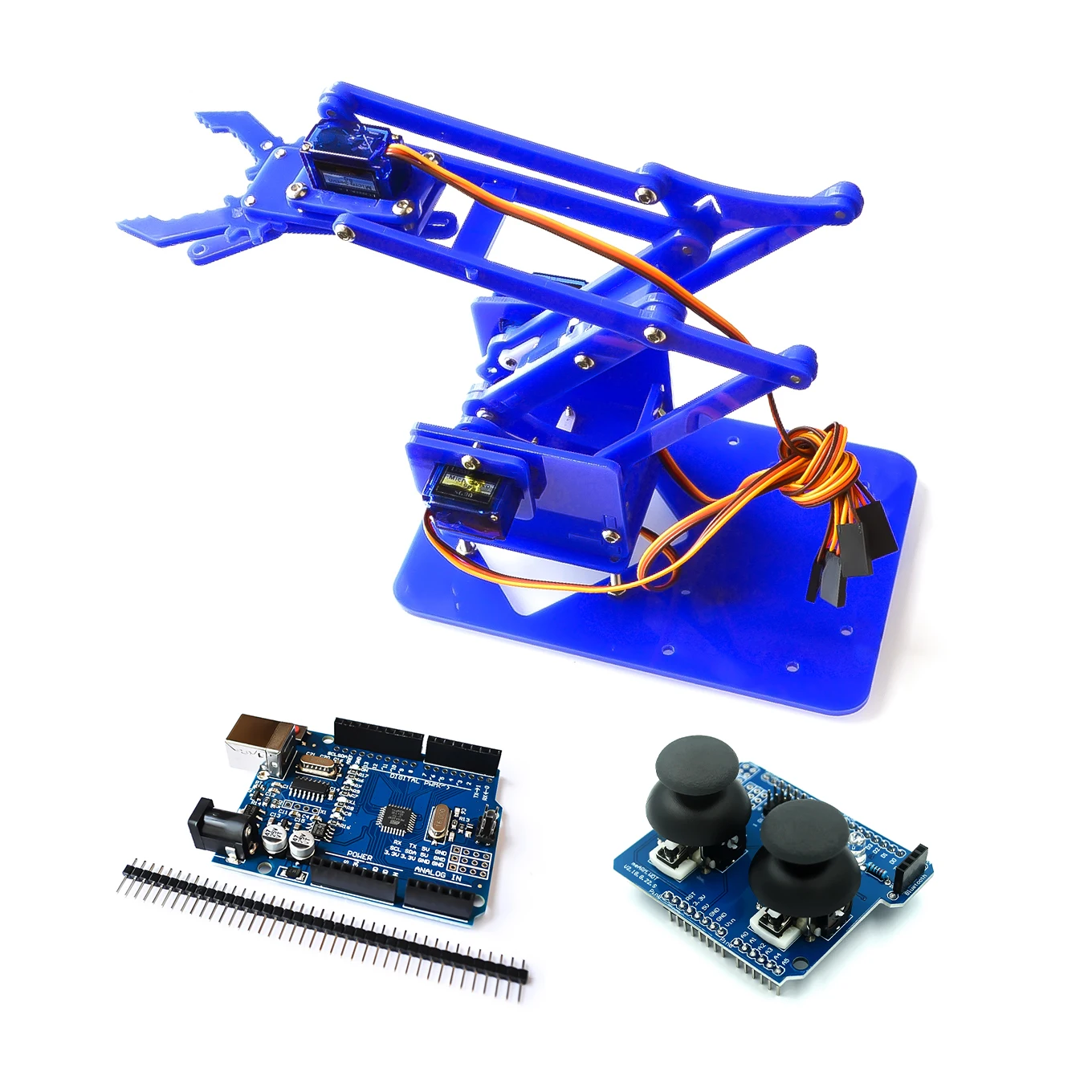 Набор для самостоятельной сборки акриловых механическая рука робота 4 DOF Arduino Maker |