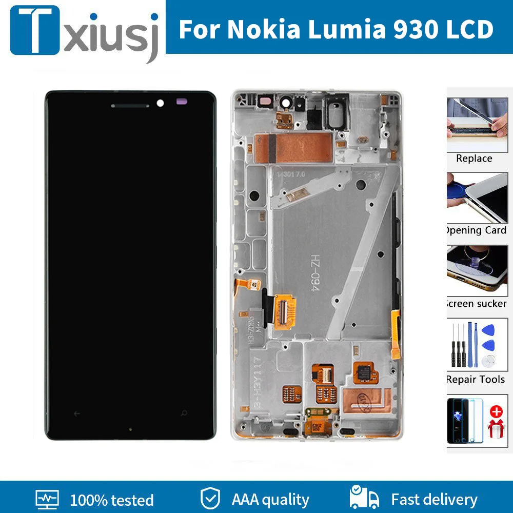 Оригинальный дисплей AMOLED для Nokia Lumia 930 RM-1045, ЖК-дисплей, сенсорный экран с рамкой, дигитайзер, экран в сборе для Nokia 930 LCD
Оригинальный дисплей AMOLED для Nokia Lumia 930 RM-1045, ЖК-дисплей, сенсорный экран с рамкой, дигитайзер, экран в сборе для Nokia 930 LCD