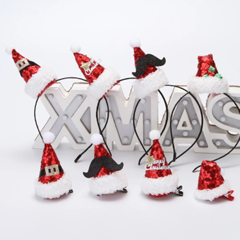 New Christmas Hat Headband Hot Christmas Sequin Headband Santa Xmas Party Decor Double Hair Band Clasp Head Hoop Hair Jewelry
New Christmas Hat Headband Hot Christmas Sequin Headband Santa Xmas Party Decor Double Hair Band Clasp Head Hoop Hair Jewelry