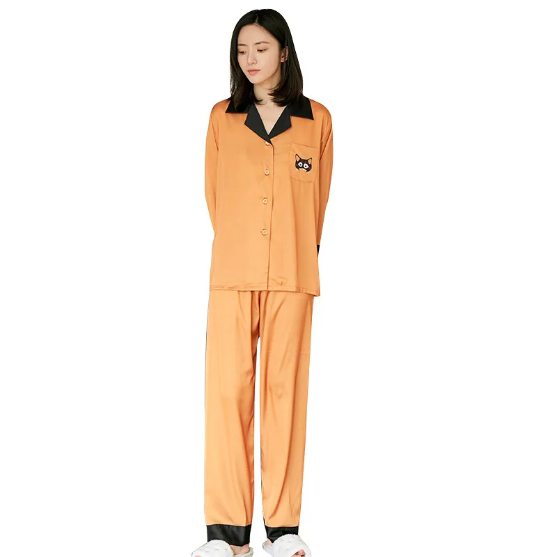 2021 New 2PCS Pajamas Suit For Women PJS Set Satin Nightwear Lounge Wear Intimate Lingerie Casual Pyjamas Homewear Sleepwear
2021 New 2PCS Pajamas Suit For Women PJS Set Satin Nightwear Lounge Wear Intimate Lingerie Casual Pyjamas Homewear Sleepwear