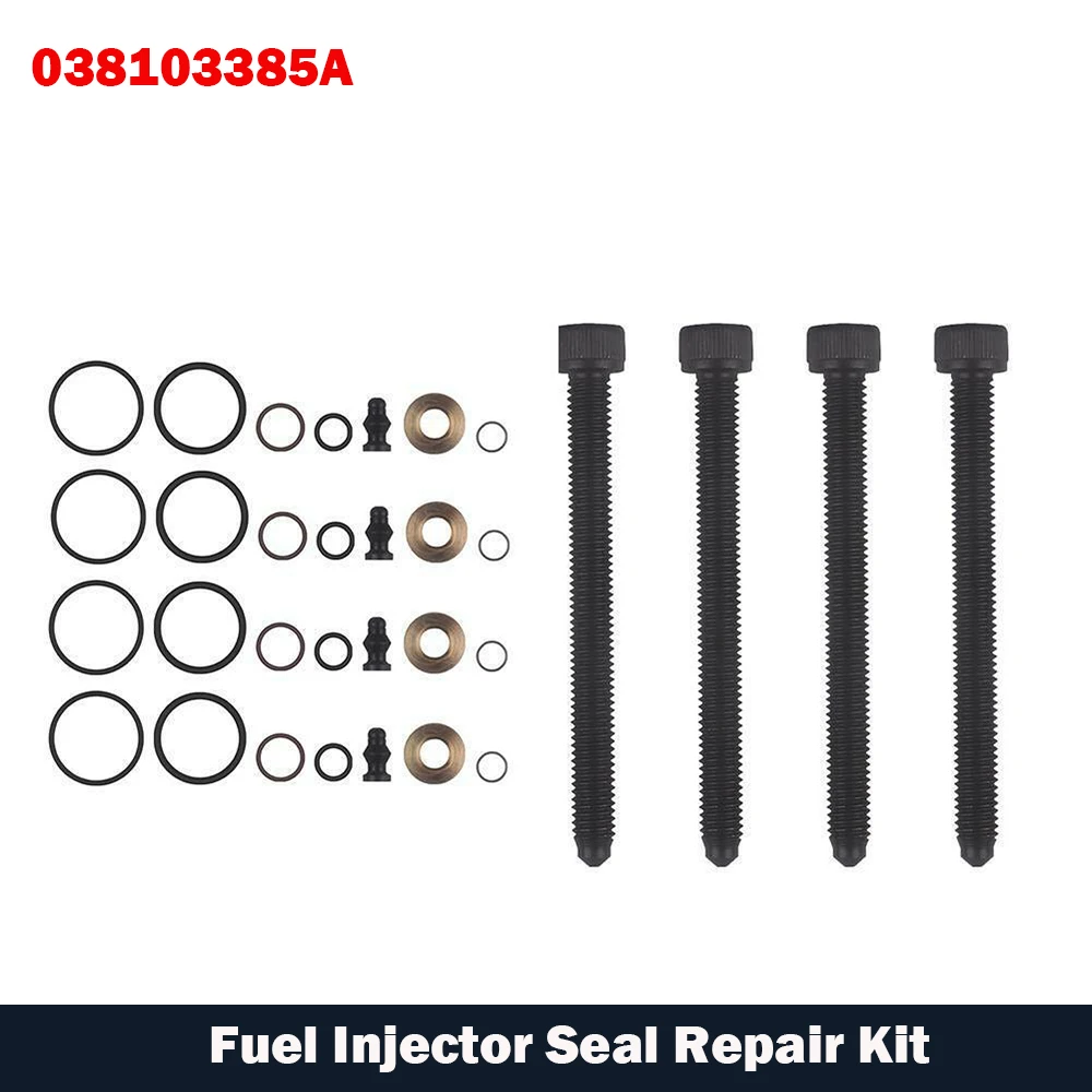 4 X Injector Seal Kit & Bolts Fuel Injector 038103385A 1417010997 For Bosch PD Injector - Vw Transporter 1.9 TDI Audi Seat Skoda 
4 X Injector Seal Kit & Bolts Fuel Injector 038103385A 1417010997 For Bosch PD Injector - Vw Transporter 1.9 TDI Audi Seat Skoda