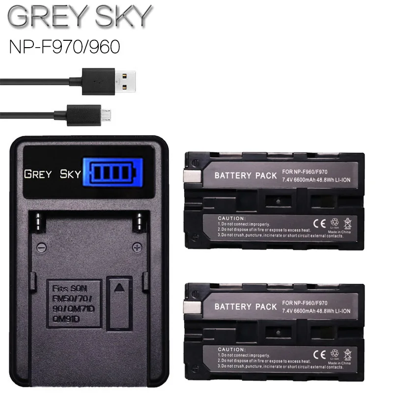 Для Sony NP F970 NPF970 Battery F930 F950 F960 F770 F570 CCD RV100 TRV58 DCR TRV110K + зарядное устройство для ЖК