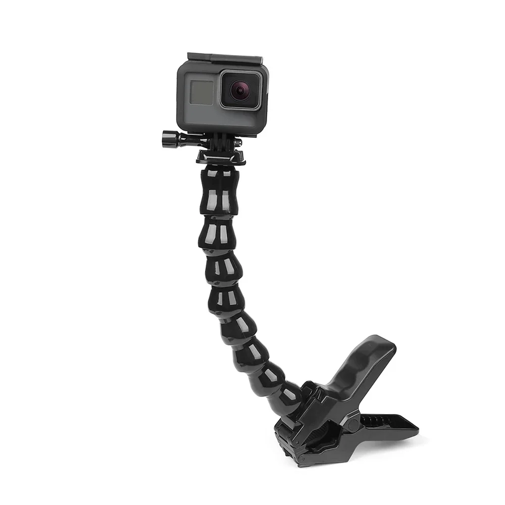 

Hongdak Jaws Flex Clamp Mount with Flexible Adjustable Gooseneck for GoPro Hero 10 9 8 7 Sjcam Yi 4K Action Cam Tripod Accessory