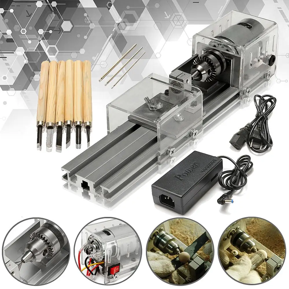LB-01 Mini Lathe Beads Machine Wood Working DIY Lathe Polishing Drill Rotary Tool DC 24V
LB-01 Mini Lathe Beads Machine Wood Working DIY Lathe Polishing Drill Rotary Tool DC 24V