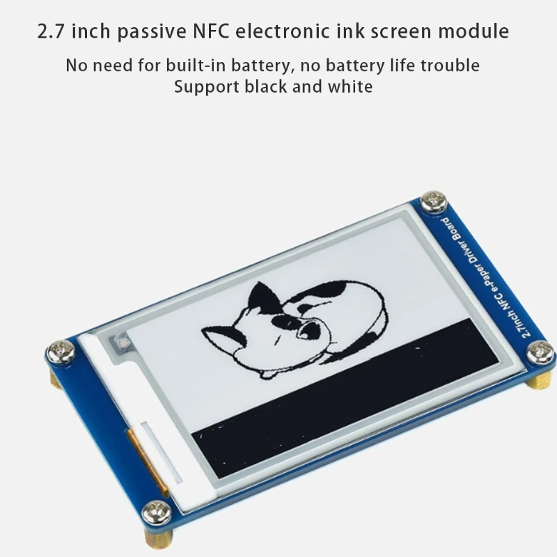 Экран дисплея E-ink с поддержкой NFC, 2,7 дюйма, модуль электронной бумаги, не требует встроенной батареи, многофункциональный экран дисплея E-ink 
Экран дисплея E-ink с поддержкой NFC, 2,7 дюйма, модуль электронной бумаги, не требует встроенной батареи, многофункциональный экран дисплея E-ink