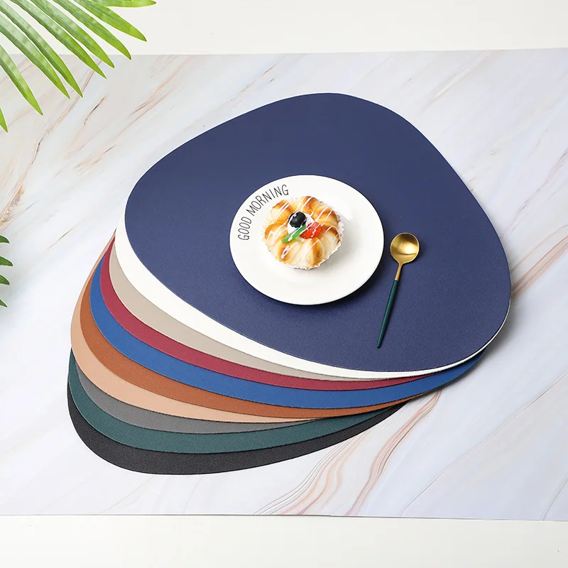 Nordic Style Leather Placemats Waterproof Oil-proof And Thermal Insulation Solid Color Double-sided Leather Triangle Placemats
Nordic Style Leather Placemats Waterproof Oil-proof And Thermal Insulation Solid Color Double-sided Leather Triangle Placemats