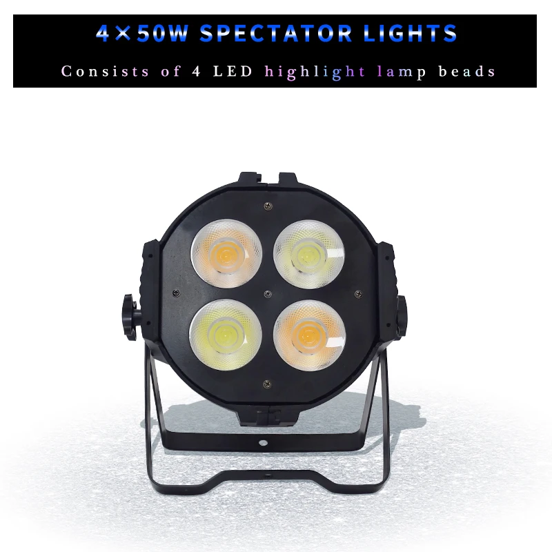 200W COB 4x50W LED Par Stage Strobe Light, Warm White/Cool White, DJ Disco, Christmas, Stage Show
200W COB 4x50W LED Par Stage Strobe Light, Warm White/Cool White, DJ Disco, Christmas, Stage Show