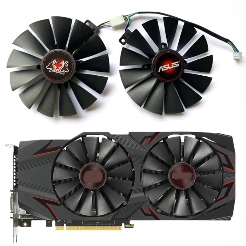 NEW Original 2PCS 95mm 4PIN FDC10M12S9-C DC12V 0.25AMP Graphics card fan, For ASUS GeForce GTX 1070Ti CERBERUS Graphics card Fan
NEW Original 2PCS 95mm 4PIN FDC10M12S9-C DC12V 0.25AMP Graphics card fan, For ASUS GeForce GTX 1070Ti CERBERUS Graphics card Fan