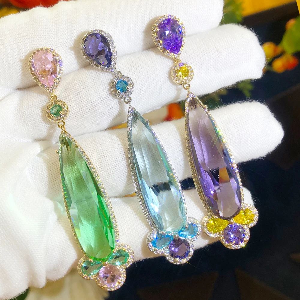 blachette 2022 Fashion Luxury High Quality Water Drop Pendant Crystal Earrings Women's Party Daily Anniversary Exquisite Jewelry
blachette 2022 Fashion Luxury High Quality Water Drop Pendant Crystal Earrings Women's Party Daily Anniversary Exquisite Jewelry