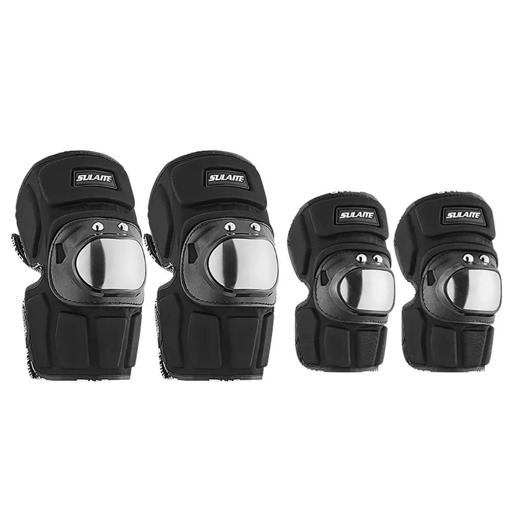 4Pcs Knee Pads Elbow Guards Adjustable Collision Avoidance Stainless Steel Motorcycle Protection Gear
4Pcs Knee Pads Elbow Guards Adjustable Collision Avoidance Stainless Steel Motorcycle Protection Gear