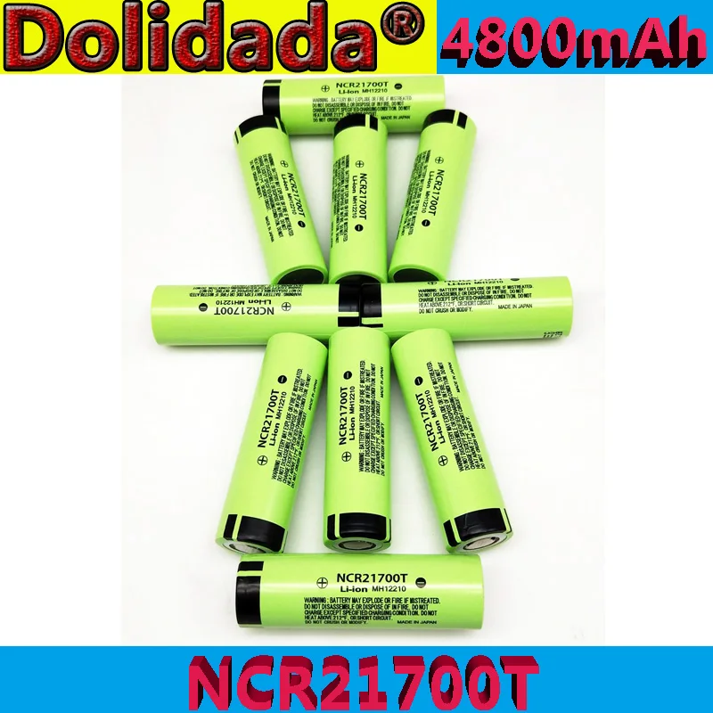 Dolidada NCR21700T lithium rechargeable battery 4800mAh 3.7 V 40A high-discharge battery high-drain Li-ion battery
Dolidada NCR21700T lithium rechargeable battery 4800mAh 3.7 V 40A high-discharge battery high-drain Li-ion battery