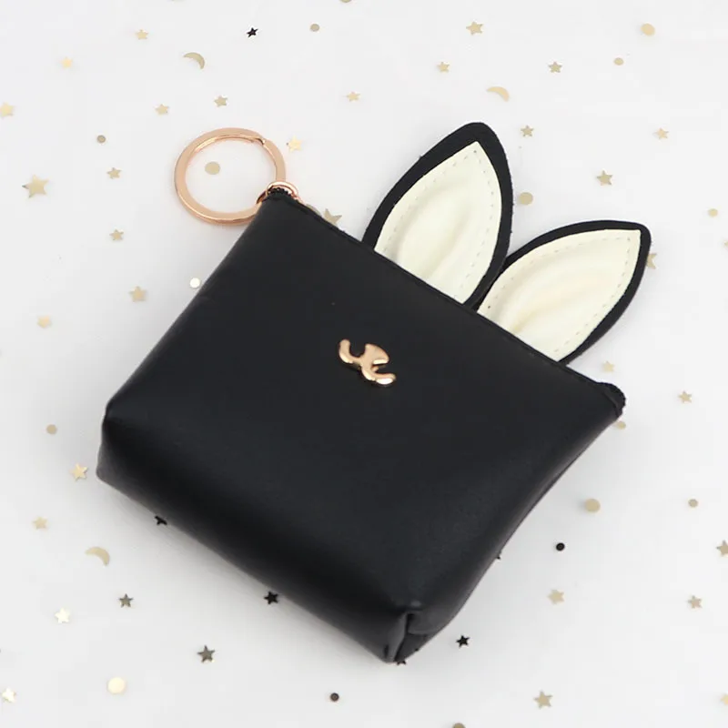 Solid Color Rabbit Eared Purse Keychain Cute GIRL'S Heart Coin Bag Earphone Bag 
Solid Color Rabbit Eared Purse Keychain Cute GIRL'S Heart Coin Bag Earphone Bag