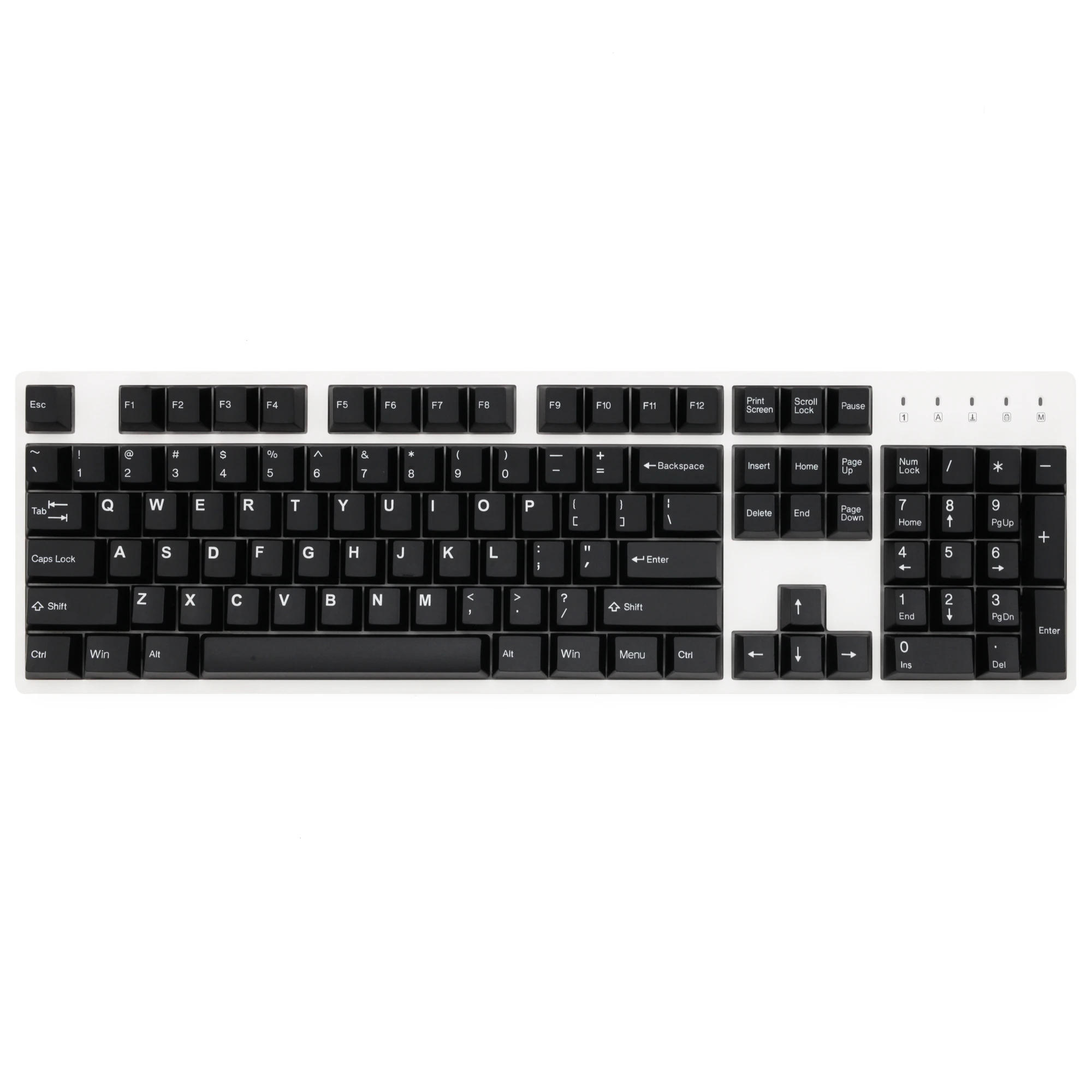 Taihao WOB белый на черном abs doubleshot кубический колпачок для diy игровой механической