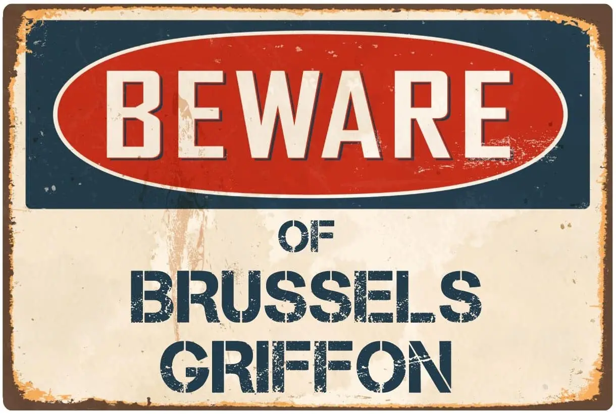 StickerPirate Beware Of Brussels Griffon 8 x 12 Vintage Aluminum Retro Metal Sign VS080
StickerPirate Beware Of Brussels Griffon 8 x 12 Vintage Aluminum Retro Metal Sign VS080