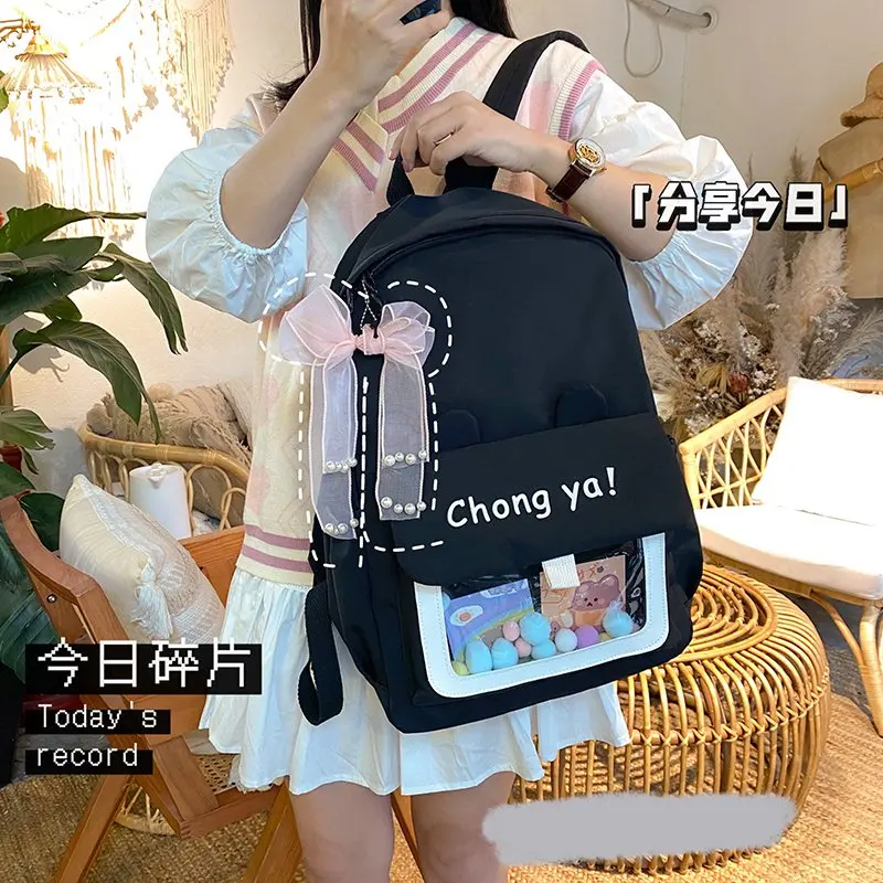 NEW Women Nylon Backpack Candy Color Bow Waterproof School Bags for Teenagers Girls Backpack Female Rucksack Kawaii Backpack
NEW Women Nylon Backpack Candy Color Bow Waterproof School Bags for Teenagers Girls Backpack Female Rucksack Kawaii Backpack
