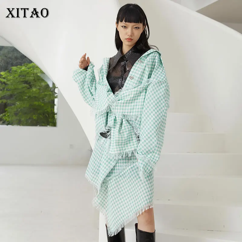 XITAO Асимметричная клетчатая юбка, платье для женщин, Корея, осень 2021, Новое поступление, индивидуальная Мода, свободные универсальные юбки ...
XITAO Асимметричная клетчатая юбка, платье для женщин, Корея, осень 2021, Новое поступление, индивидуальная Мода, свободные универсальные юбки ...